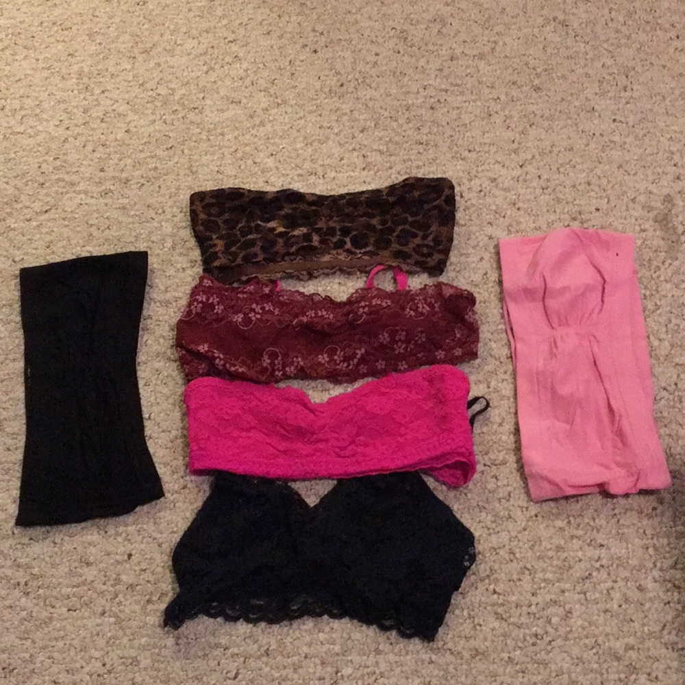 6 Pack of Bralettes/ Bandeaus